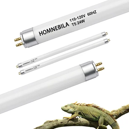 Vista 8 de Bombilla de reptil T5 10.0 UVB, 8 W 12 pulgadas, paquete de 2