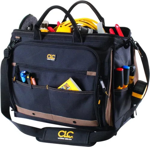 Vista 5 de Bolsa de herramientas multicompartimento con 50 bolsillos de artesanía en piel personalizable 1539