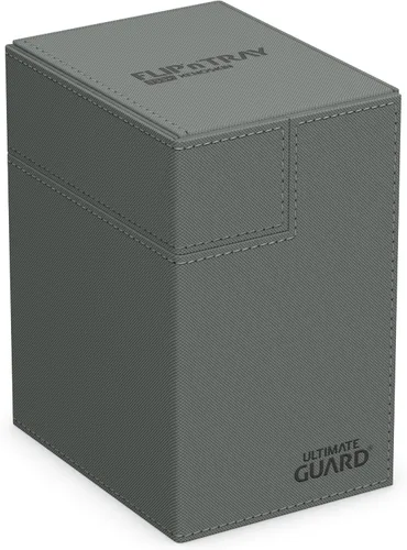 Vista 10 de Estuche Ultimate Guard Flip'n'Tray 100+, para 100 cartas con fundas dobles de TCG + bandeja para dados, negro, cierre magnético independiente