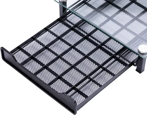 Vista 4 de Soporte para almacenamiento de cápsulas de café, organizador de cajones originaline, cristal templado (50 cápsulas)