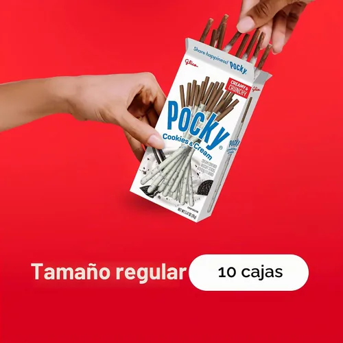 Vista 4 de Pocky Palito de galletas, galletas y crema, 2.47 onzas (paquete de 10)