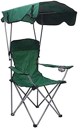 Vista 12 de Portable Outdoor Folding Chair with Canopy - Lightweight Beach, Camping & Fishing Chair - UV Protection, Sunshade, Easy to Carry - Royal Blue
