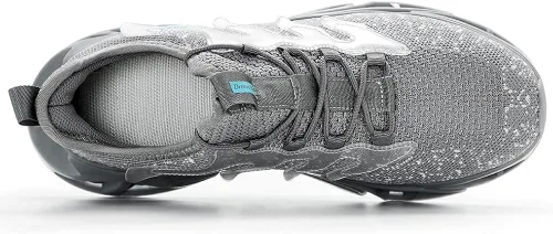 Vista 2 de Zapatos con punta de acero para hombre, zapatos de trabajo indestructibles, zapatos de seguridad ligeros, antideslizantes, con puntera de acero