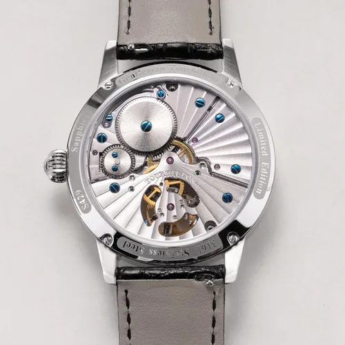 Vista 7 de Sugess S429.02 Tourbillon Master MoonPhase Seagull ST8235 Reloj mecánico de cristal de zafiro para hombre, plateado