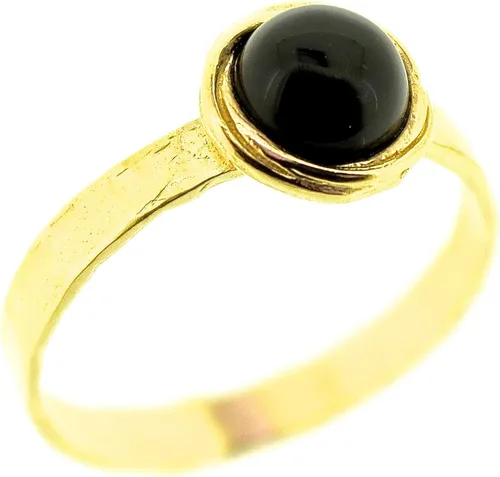 Vista 54 de Anillo de oro de piedras preciosas, anillo de piedra chapada en oro de 14 quilates, anillo de piedra apilable, anillo de oro de piedra pequeña