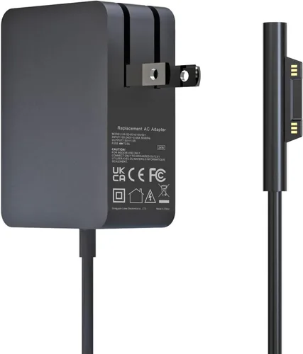 Vista 11 de Cargador Surface 3 13W 5.2V 2.5A Adaptador de Corriente CA Cargador de Cable de Reemplazo para Microsoft Surface 3, Modelo 1623 1624 1645 Tablet