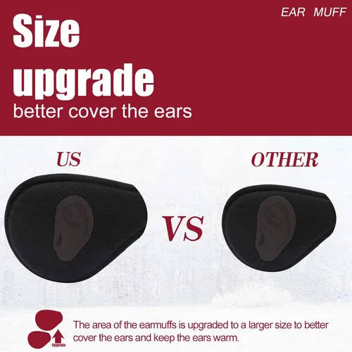 Vista 3 de Metog Calentadores de oído plegables unisex Polar Fleecekints Winter EarMuffs