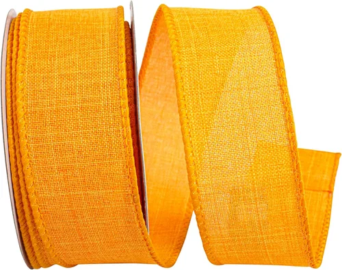 Vista 10 de Cinta Reliant Ribbon 92573W-031-09K para borde con alambre Everyday Linen Value, 1-1/2 pulgadas x 50 yardas, color negro
