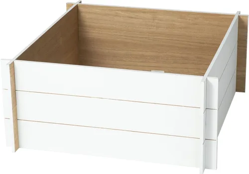 Vista 6 de Glitzhome Collar de árbol de madera, cubierta de base de árbol de Navidad, collares de árbol de Navidad para árboles artificiales, escena