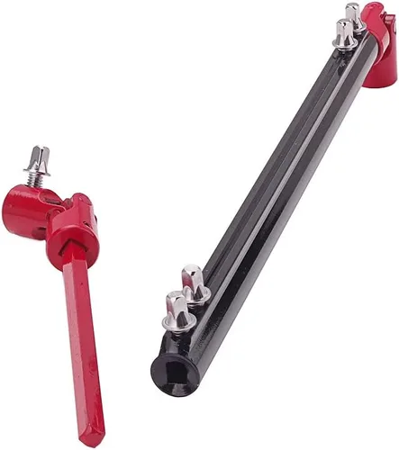Vista 3 de Eje de transmisión de pedal de bombo, repuesto de barra de enlace de pedal de tambor doble para kit de batería