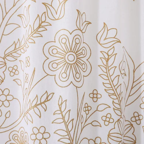 Vista 6 de Popular Handicrafts India Hippie Mandala Bohemia Hermoso Bosquejo Cortina Cortina Dormitorio Sala Balcón Cenefa Paneles Oro Blanco