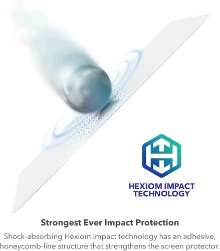 Vista 2 de ZAGG InvisibleShield Glass XTR2 - Protector de pantalla para Samsung Galaxy Tab S9 Plus, tecnología de impacto Hexiom, antirreflectante, filtro