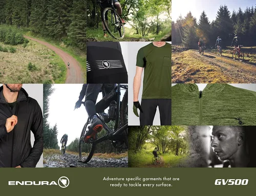 Vista 6 de Endura Maillot de ciclismo de grava de manga corta GV500 Reiver para hombre