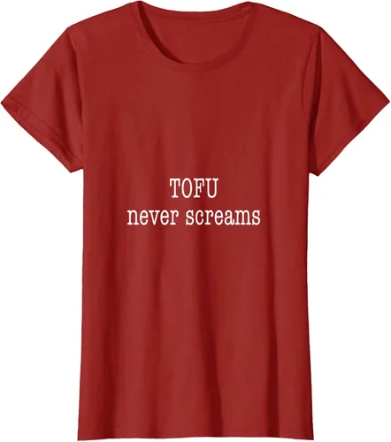 Vista 9 de Tofu Never Screams - Camiseta vegana de bienestar animal
