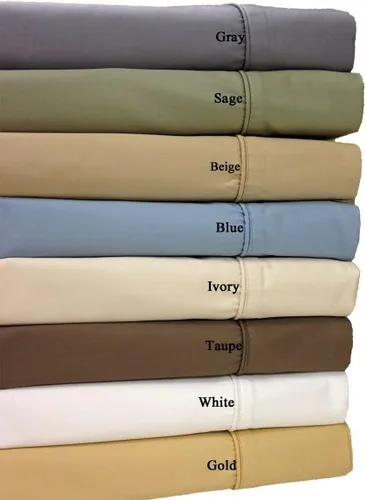 Vista 11 de Royal Hotel Bedding - Sábanas de 650 hilos, antiarrugas, bolsillo profundo, mezcla de algodón, de satén, hipoalergénicas, juego de 4 piezas