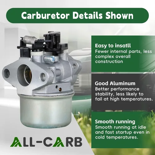 Vista 4 de ALL-CARB Repuesto de carburador 2700-3000PSI para lavadora eléctrica Troy Bilt 7.75HP 8.75HP Reemplazo de carbohidratos para 593599 591137 595390
