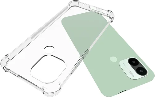 Vista 3 de USTIYA Funda para Xiaomi Redmi A1+A1 Plus Clear TPU Cuatro Esquinas Cubierta Protectora Transparente Suave Funda