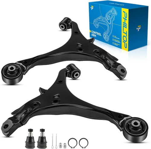 Vista 117 de PHILTOP 6 piezas de brazo de control delantero inferior con barra estabilizadora de rótula para Nissan Rogue 2014-2020 Rogue Sport 2017-2022 Qashqai