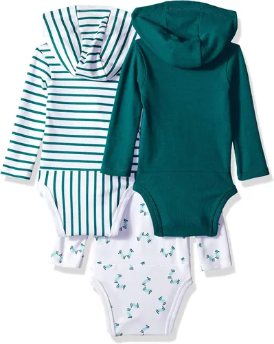 Vista 16 de Hanes Body de manga larga para bebé, sudadera con capucha para niños y niñas, paquete de 3