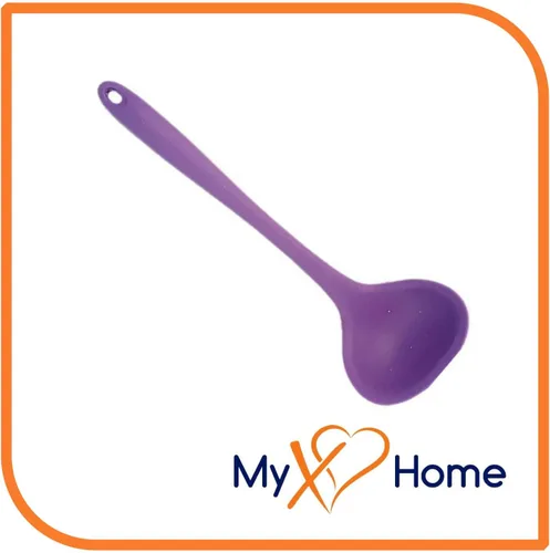 Vista 2 de Cucharón de silicona púrpura de 8 pulgadas de MyXOHome