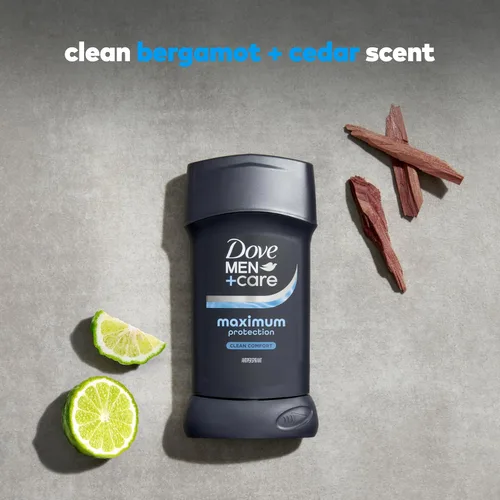 Vista 6 de Dove Men 96-Hour Maximum Sweat Protection Deodorant, Clean Comfort, 2.6 oz