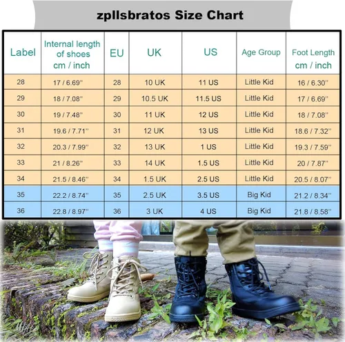 Vista 6 de zpllsbratos Botas de senderismo al aire libre para niños y niñas botas de senderismo para caminar