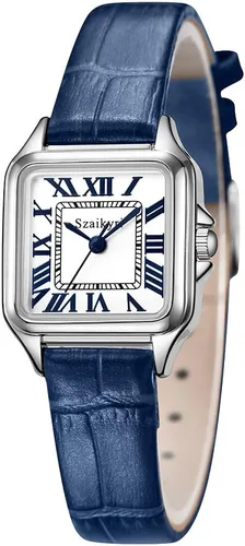 Vista 2 de Classic Relojes cuadrados de mujer con números romanos, de vestir, informal