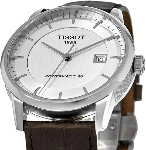 Vista 6 de Tissot T0864071603100 Reloj de lujo con pantalla analógica suiza color marrón Cuero marrón Reloj automático automático