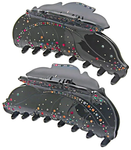 Vista 8 de Fashion & Lifestyle Pinza para el cabello de 5 pulgadas para mujeres y niñas, grande, pinza bastante fuerte, pasador antideslizante, agarre hacia