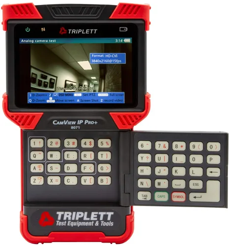 Vista 2 de Triplett 8071 CamView IP Pro+ CCTV Cámara Probador con servidor DHCP incorporado - IP, NTSC/PAL, AHD, TVI