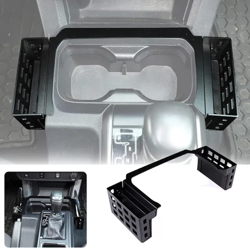 Vista 8 de Organizador de consola para automóvil, caja de almacenamiento, bandeja organizadora de consola central, organizador de bolsillo para consola