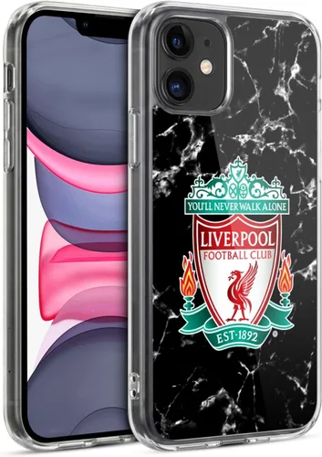 Vista 30 de Oficial LIVERPOOL Football Club 2017/18 Mármol Soft Gel Case para iPhone de Apple 7 Plus/8 PLUS Escudo negro.
