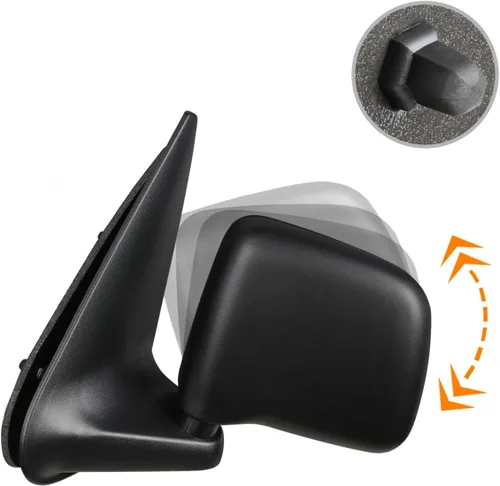 Vista 4 de [Izquierda/lado del conductor] Espejo de puerta de visión lateral de ajuste manual de estilo de fábrica compatible con Mazda Serie B 94-02/Ford