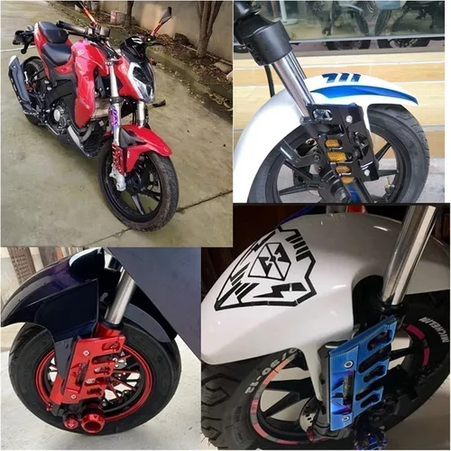 Vista 8 de Bajajaj Pulsar 200 NS/Pulsar 200 RS/200 AS 200 Neumáticos Protector de Horquilla Delantera Guardabarros Accesorios Guardabarros Anticaída Marco