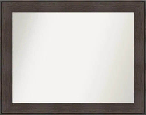 Vista 60 de Amanti Art Espejo personalizado, espejo de baño de veta de madera rústica William, espejo de pared o espejo de tocador de baño sobre el fregadero