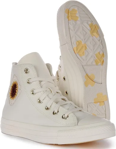 Vista 5 de Converse Chuck Taylor All Star Festival - Tenis de ganchillo para mujer, color blanco