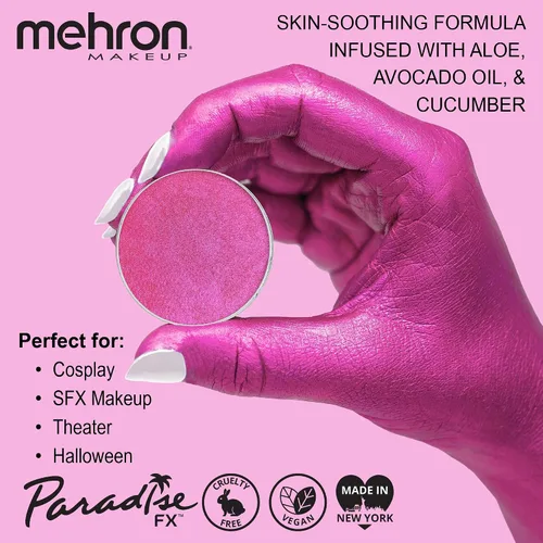 Vista 32 de Maquillaje Mehron Paradise AQ - Recambio de maquillaje (0.25 onzas) (Azul oscuro metálico)