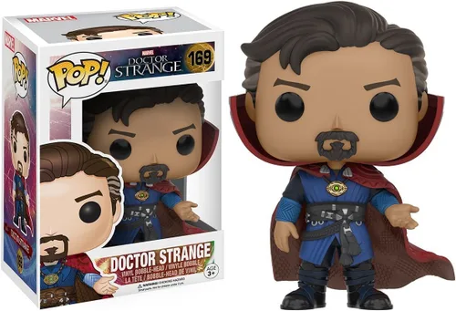 Vista 2 de POP Marvel: Doctor Strange - Dr. Strange Funko Pop! Figura de vinilo (con funda protectora compatible con Pop Box), multicolor, 3.75 pulgadas