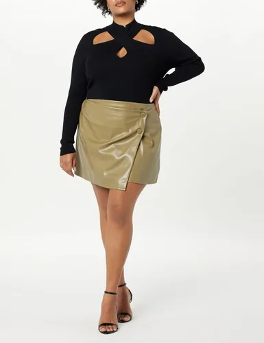 Vista 7 de The Drop Suéter con cuello alto falso Cecilia para mujer