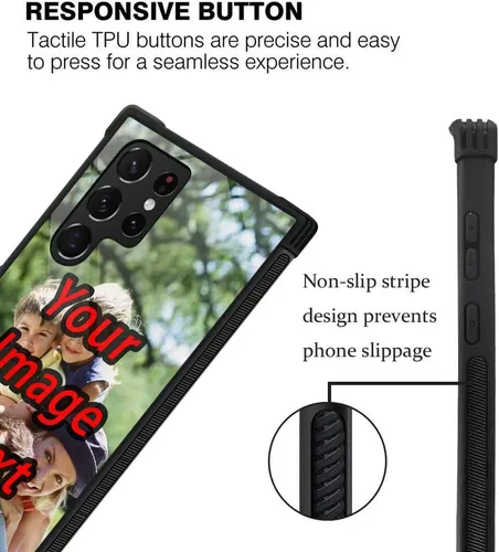 Vista 2 de ZHEGAILIAN Funda para Samsung Galaxy S23, personaliza tu foto S23s, foto personalizada, teléfono personalizado para S23 de 6.1 pulgadas, personaliza