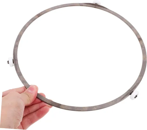 Vista 8 de Soporte para plato giratorio de microondas, rodillos de placa giratoria de vidrio, compatible con la mayoría de microondas, soporte de plástico