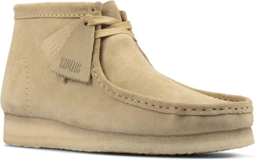 Vista 4 de Clarks Wallabee Chukka Botas para hombre gamuza Maple