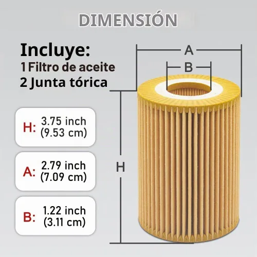 Vista 3 de Filtro de aceite para MBz 3.0L Diesel Sprinter 2500 3500 4500