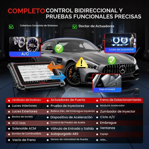 Vista 7 de Autel Scanner MaxiPRO MP900-BT Herramienta bidireccional de codificación ECU w/$60 MV108S DoIP & CAN FD, 2026 MP900BT Up of MP900 MK900BT MP808BT