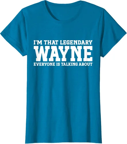 Vista 66 de Wayne Personal Name Funny Wayne Camiseta, Negro