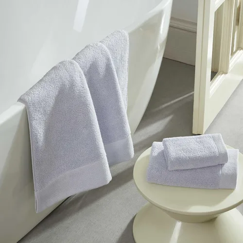 Vista 5 de Calvin Klein - Toallas de baño, toallas de algodón súper suaves y absorbentes, construcción de cero torsión, presilla de marca para colgar