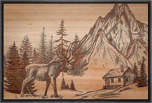 Vista 72 de Hermoso lienzo de paisaje, decoración de pared, arte moderno, juegos para el hogar