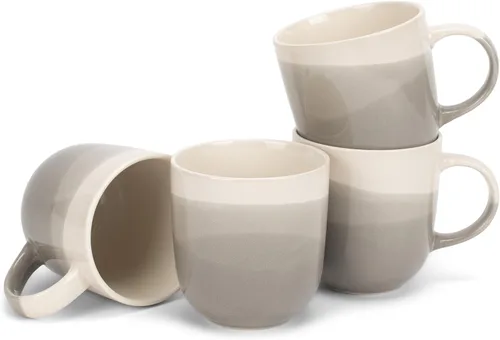 Vista 18 de Elanze Designs Paquete de 2 tazas de café de cerámica de cerámica de 14 onzas, color verde eucalipto
