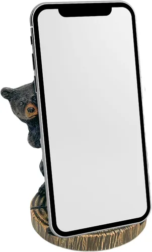 Vista 3 de Soporte para teléfono celular con diseño de oso extravagante - Base para teléfono, soporte para correo
