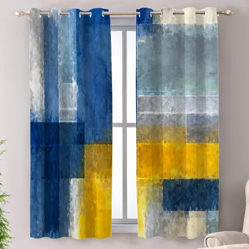 Vista 40 de Shrahala Cortinas de nivel de chakras con mandala beige para ventanas de cocina, paneles de cortina de ventana de mandala multicapa de poliéster